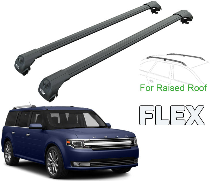 to fit Ford Flex Roof Rack Cross Bars Black Color 2013-2018 to fit Ford Flex Roof Rack Cross Bars Black Color 2013-2018